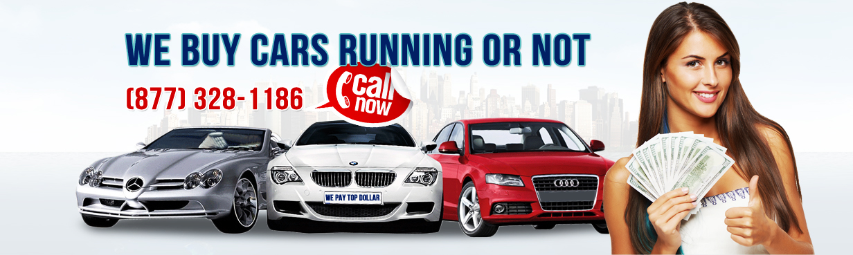 Cash For Junk Cars Express Header Image Showing Vehicles and Phone Number